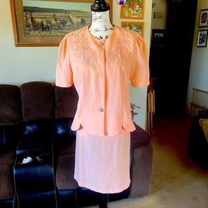 Pretty peach suit